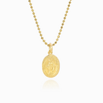 MINI MARY CHARM GOLD NECKLACE
