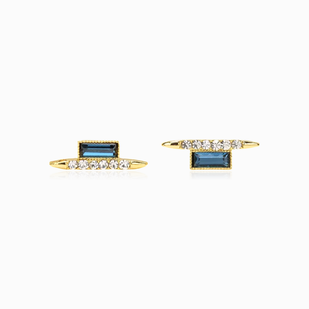 VENDETTA STUD EARRINGS / BLUE MONTANA