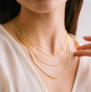 BALL CHAIN GOLD NECKLACE