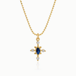 VICTORIA CROSS NECKLACE / SAPPHIRE