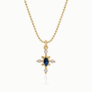 VICTORIA CROSS NECKLACE / SAPPHIRE