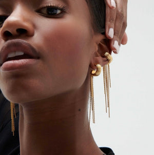 DEMARSON ASTRID FRINGE EAR-CUFF