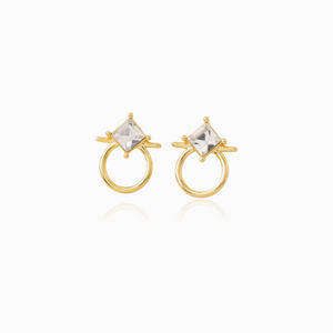 ASTA STUD EARRINGS / CLEAR