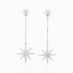 AQUILA STAR DROP EARRINGS / SILVER