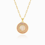 MOTHER MARY NECKLACE / PINK