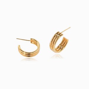 ESSENTIAL TRIPLE SMALL HOOPS