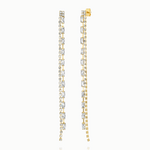 TAI MULTICHAIN CZ LINEAR EARRINGS
