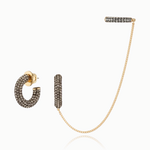 DEMARSON PHOENIX 2.0 PAVE EARRINGS