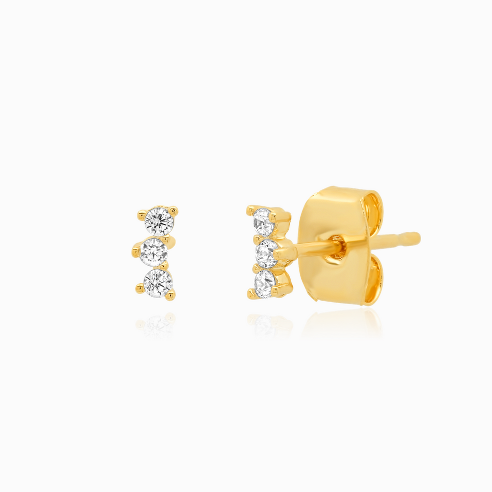 TAI 3 STUD ARC STUD EARRINGS