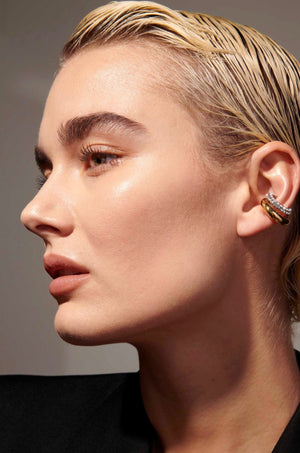 DEMARSON VIDA PAVE EAR-CUFF EARRING