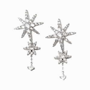 ETOILE STAR DROP EARRINGS / SILVER