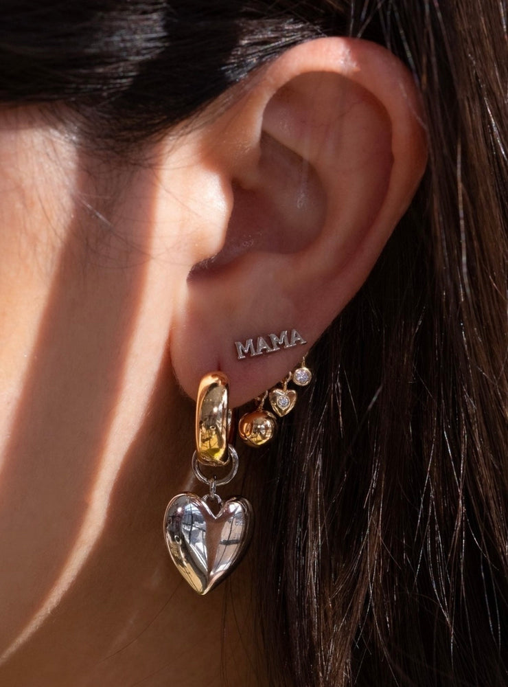LEEADA & OFFICIALLY QUIGLEY COLLAB | GOODE MAMA EARRINGS / GOLD-SILVER