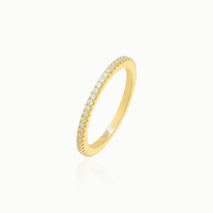 MICRO PAVÉ ETERNITY BAND RING / SIZE 7