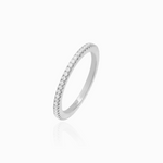 MICRO PAVÉ ETERNITY BAND RING / SIZE 7