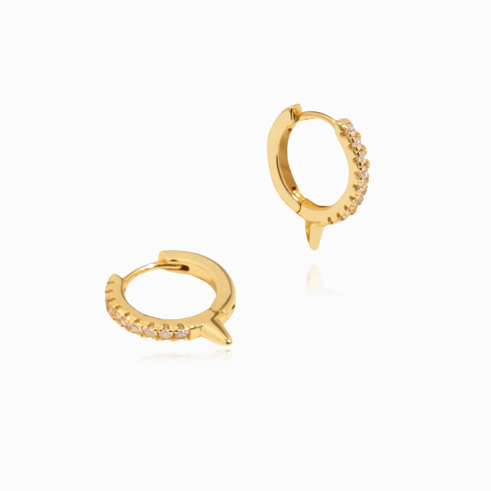 PAVÉ PEAK HUGGIE EARRINGS