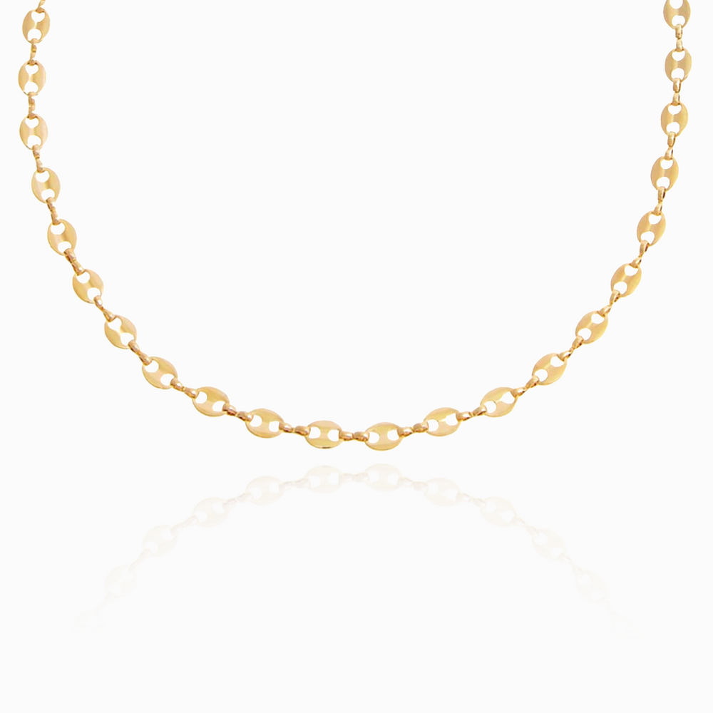 GOLD FILLED MARINER CHAIN NECKLACE