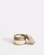 CHRISTMAS TREE GOLD TRAVEL CANDLE