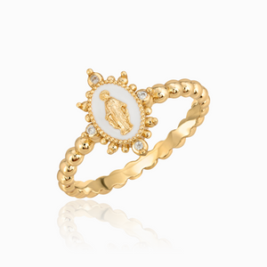 LADY LOURDES RING / WHITE