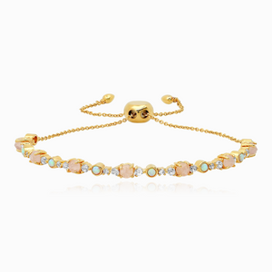 TAI BOLO TIE BRACELET WITH CAT’S EYE, OPAL AND CZ ACCENTS