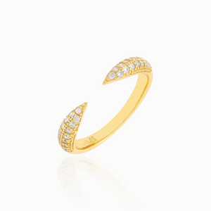 PAVÉ OPEN CLAW RING