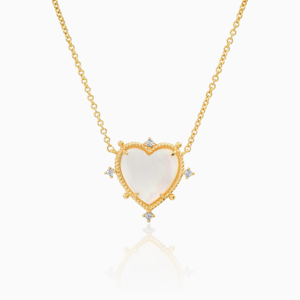 TAI HEART MOTHER PEARL NECKLACE