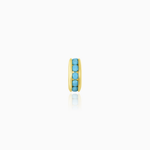 MELINDA MARIA ICONS SINGLE ROW PAVE NECKLACE SPACER / TURQUOISE