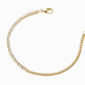 CURB CHAIN & TENNIS BRACELET